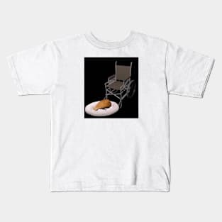 Cat In A Wheelchair Kids T-Shirt